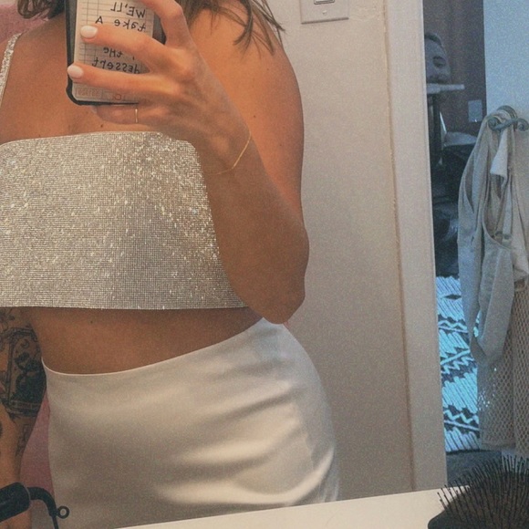 Rhinestone crop top - Picture 3 of 3